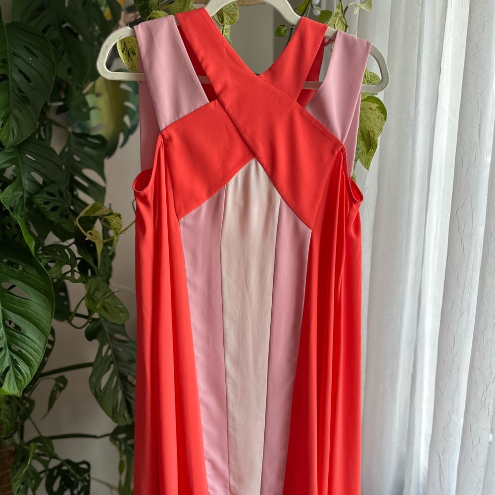 BCBMAXAZRIA Chantal Cocktail Party Crossover Neckline